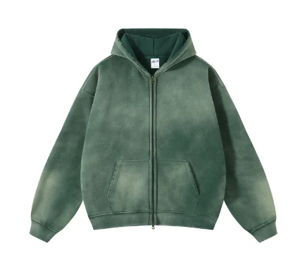 Custom Vintage Cotton Hoodie Men Distressed Washed Oversized Heavyweight Women Plain Color Casual Autumn Fall, hoodie design reference, image 4