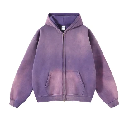 Custom Vintage Cotton Hoodie Men Distressed Washed Oversized Heavyweight Women Plain Color Casual Autumn Fall, hoodie design reference, image 5