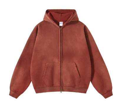 Custom Vintage Cotton Hoodie Men Distressed Washed Oversized Heavyweight Women Plain Color Casual Autumn Fall, hoodie design reference, image 6