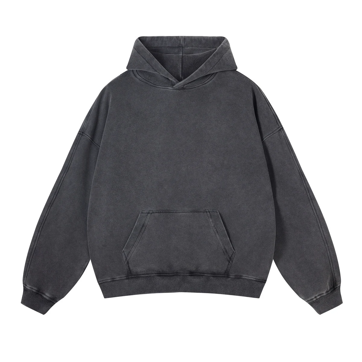 Custom Vintage Hip-Hop Washed Hooded Sweatshirt Pullover Distressed Heavyweight Oversize Top for Men Causal, hoodie design reference, image 1