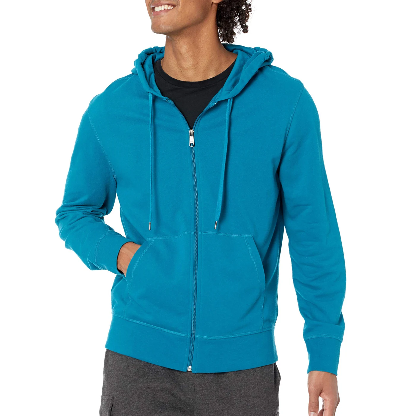 Price Breathable Men Hoodies Latest Style Solid Color Customized Logo Printed Men Hoodies for Sale, hoodie design reference, image 1